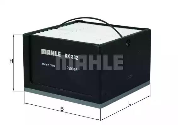 MAHLE فلتر مكثف مربع 