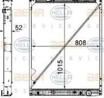 [8MK376721491] MAHLE ردياتير اكتروس عالي  