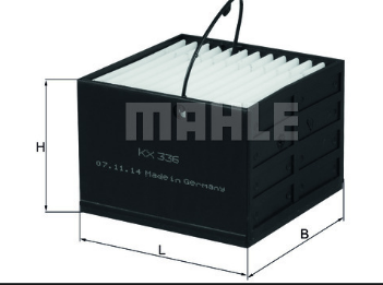 [KX336] MAHLE فلتر مكثف مربع صغير 
