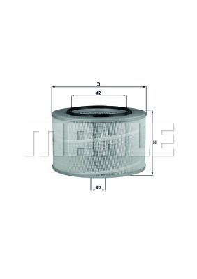 [LX507] MAHLE فلتر هوا اكتروس 6 حديثة 